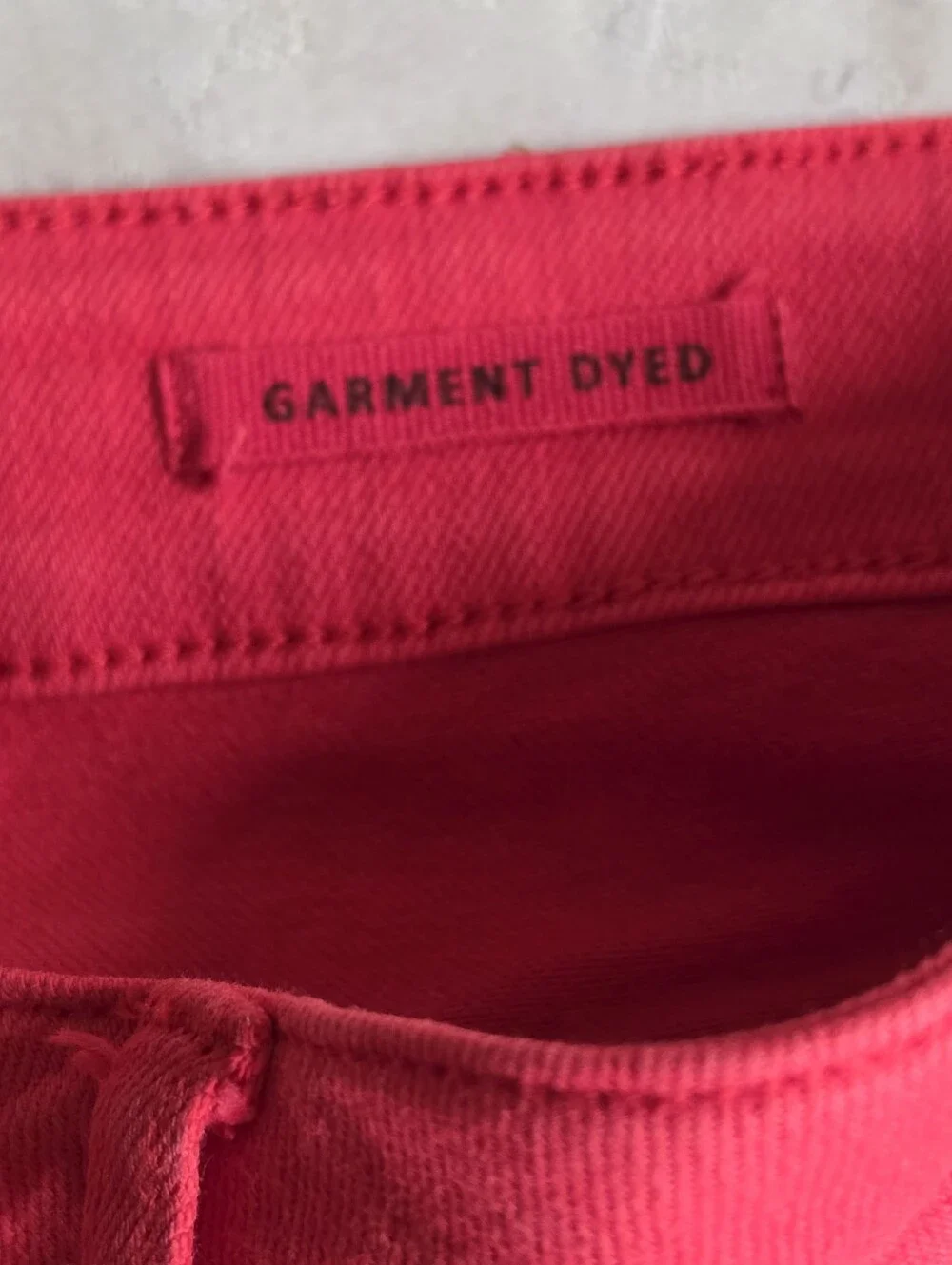 Judy Blue 18W Red Garment Dyed Cropped Wide Leg Raw Hem Stretch Jeans